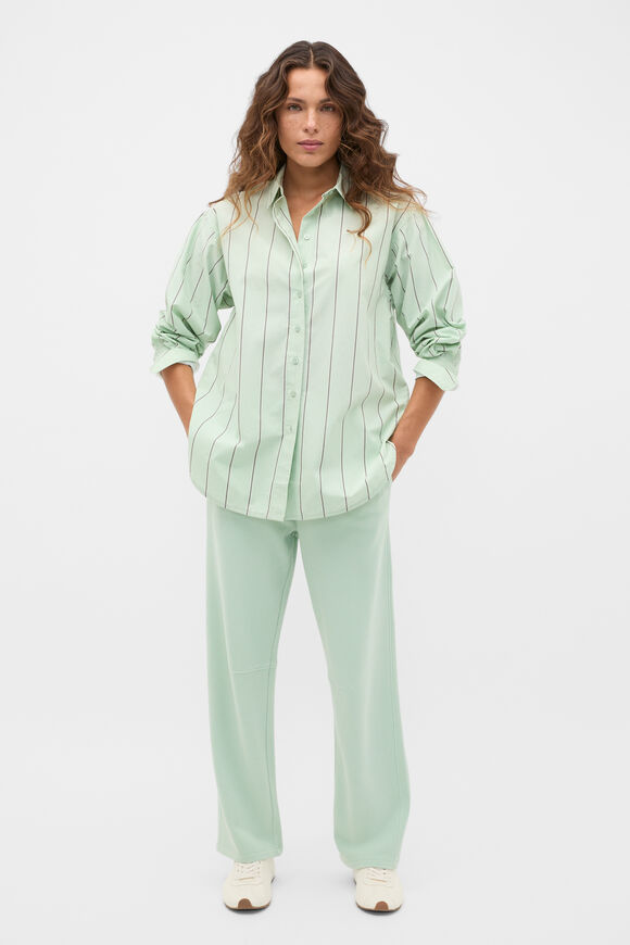 Poplin Classic Shirt  Soft Moss Stripe  hi-res