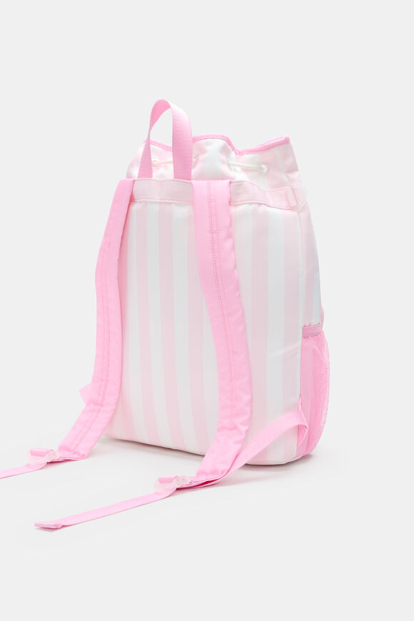 Swim Backpack  Pink Lemonade Stripe  hi-res