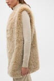 Faux Fur Gilet  Wheat Marle  hi-res