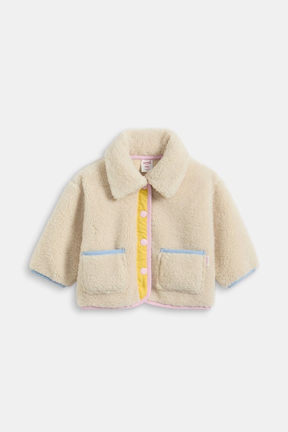Contrast Teddy Jacket  Multi  hi-res