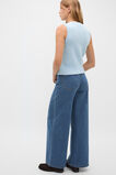 Brushed Wool Vest  Soft Blue Marle  hi-res