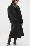 Leather Bomber Jacket  Black  hi-res