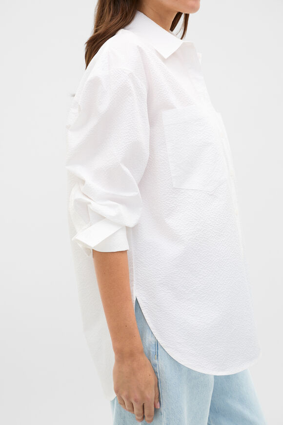 Textured Cotton Shirt  Whisper White  hi-res
