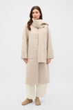 Wool Blend Scarf Coat  Cashew Cream Marle  hi-res