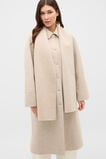 Wool Blend Scarf Coat  Cashew Cream Marle  hi-res