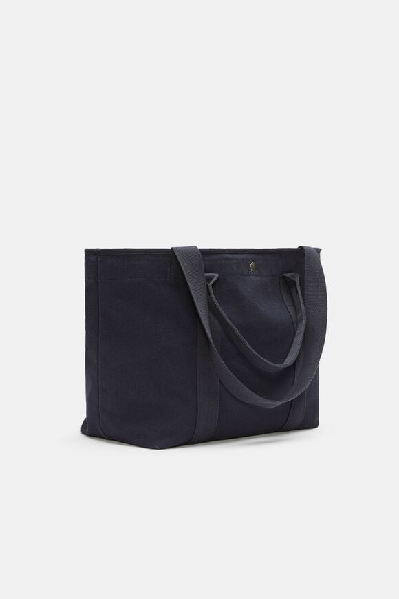 Canvas Commuter Tote  Midnight Blue  hi-res