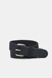 Braided Elastic Belt  Midnight Blue  hi-res