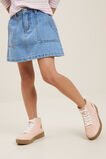 Denim Skirt  Mid Wash  hi-res
