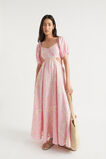 Voile Floral Off Shoulder Maxi Dress  Soft Orchid Floral  hi-res