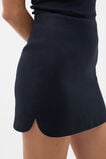Core Linen Curve Hem Mini Skirt  Twilight Blue  hi-res