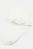 Frill Sock  Vanilla  hi-res