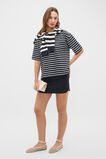 Rib Oversized Tee  Twilight Blue Stripe  hi-res
