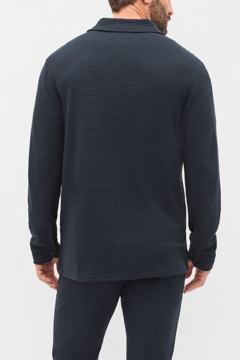 Textured Shirt  Midnight Blue