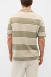 Stripe Pique Polo  Putty Stripe  hi-res