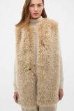 Faux Fur Gilet  Wheat Marle  hi-res