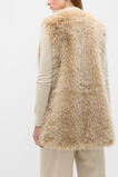 Faux Fur Gilet  Wheat Marle  hi-res