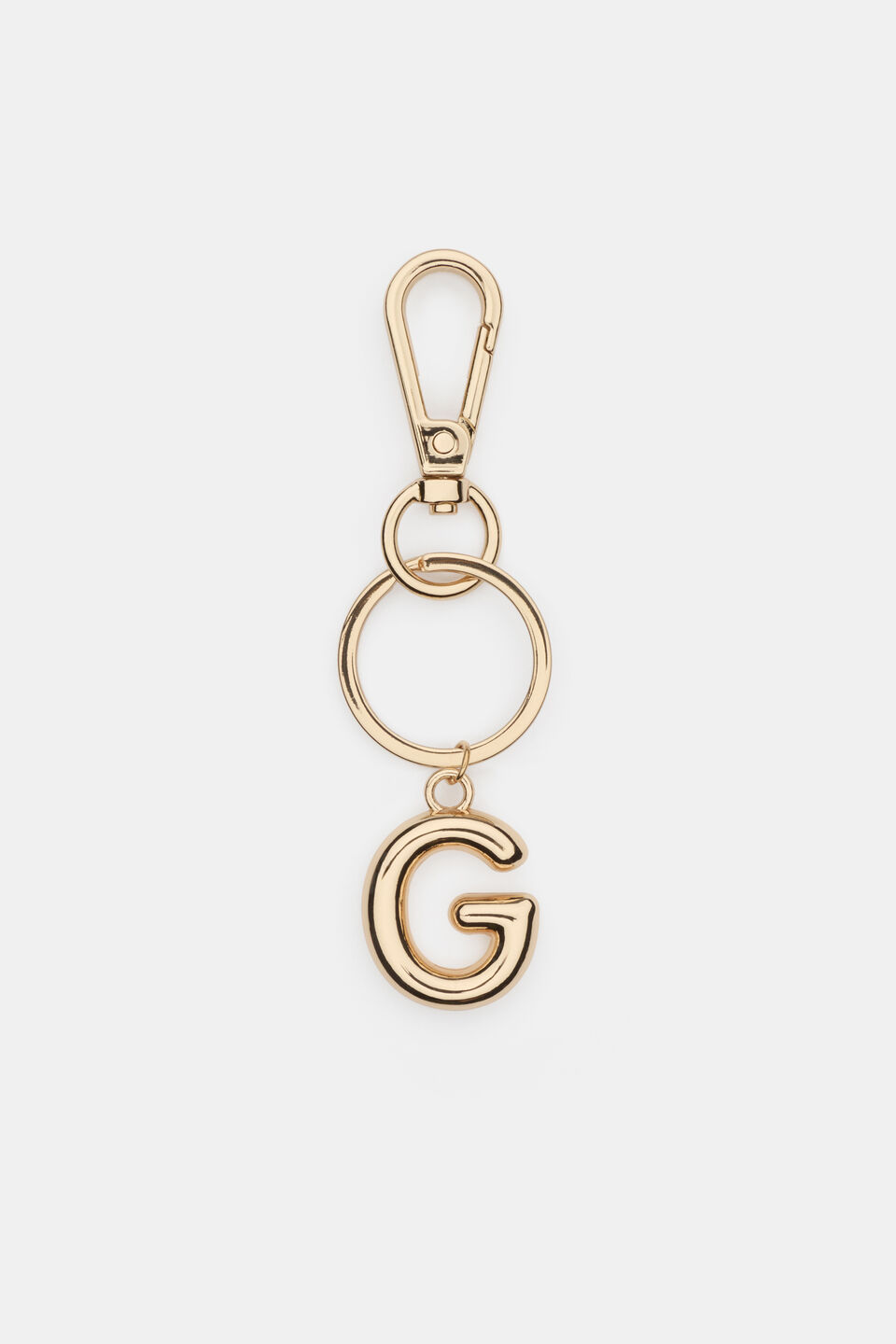 Gold Initial Keyring  G