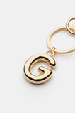 Gold Initial Keyring  G  hi-res