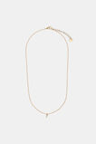 Gold Alphabet Necklace  F  hi-res