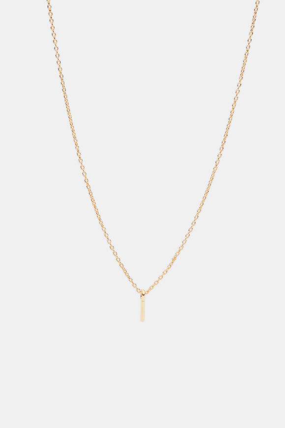 Gold Alphabet Necklace  I  hi-res