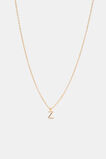Gold Alphabet Necklace  Z  hi-res