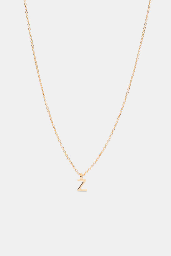 Gold Alphabet Necklace  Z  hi-res