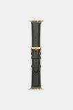 Leather Smart Watch Band  Black  hi-res