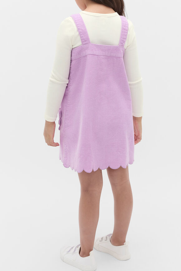 Scallop Cord Pinafore  Orchid  hi-res