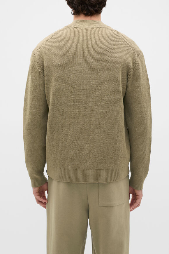 1/4 Zip Knit  Putty  hi-res