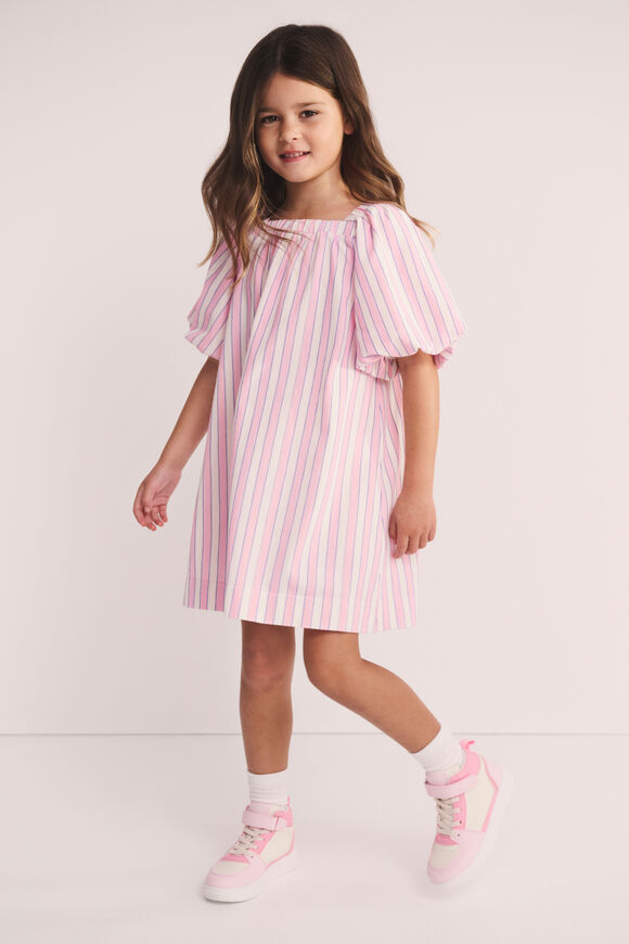 Striped Dress  Candy Pink  hi-res
