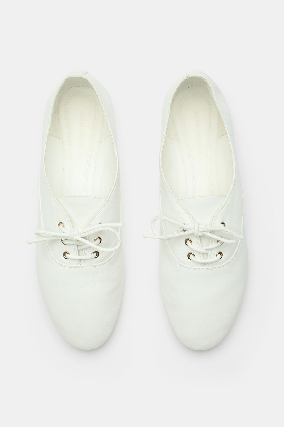 Ellie Ballet Lace Up  White