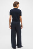 Boucle Short Sleeve Cardigan  Twilight Blue  hi-res