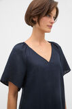 Core Linen Flutter Mini Dress  Twilight Blue  hi-res