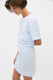 Linen Gingham Mini Dress  Chalk Blue Gingham  hi-res