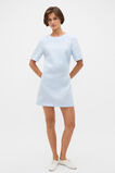 Linen Gingham Mini Dress  Chalk Blue Gingham  hi-res