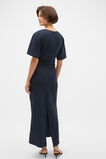Linen Tuck Waist Midi Dress  Twilight Blue  hi-res