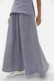 Linen Gingham Elasticated Skirt  Twilight Blue Gingham  hi-res