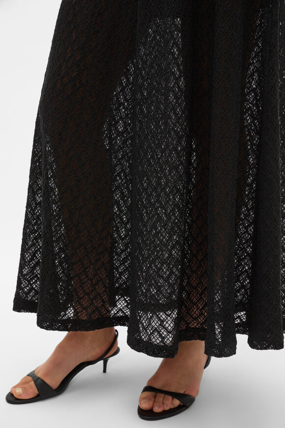 Lace Maxi Skirt  Black  hi-res