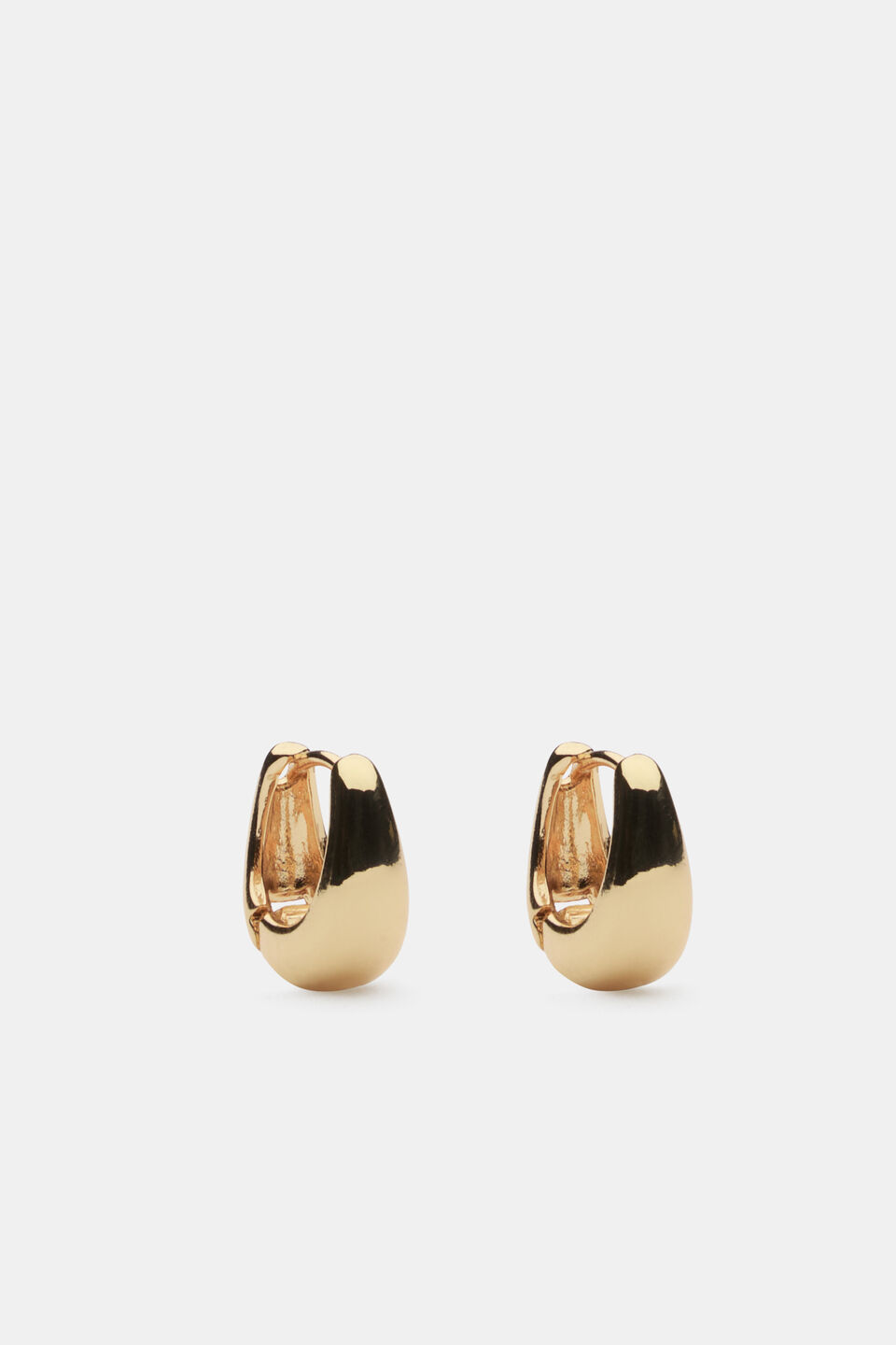 Small Hinge Hoop  Gold