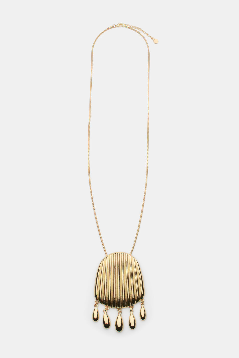 Teardrop Pendant Necklace  Gold