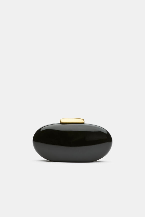 Acrylic Hardcase Clutch  Black  hi-res