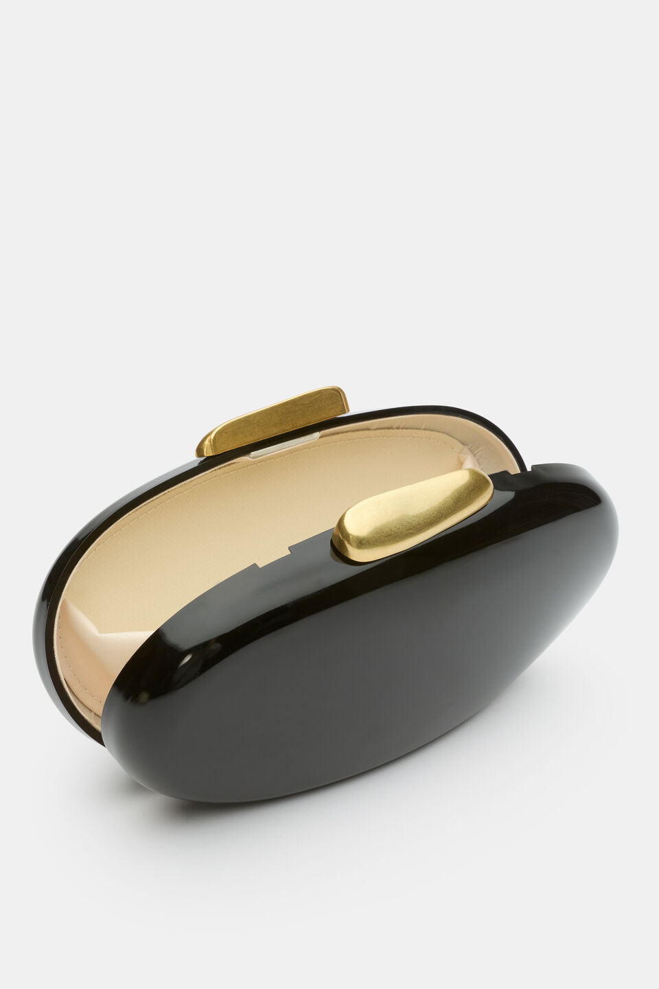 Acrylic Hardcase Clutch  Black