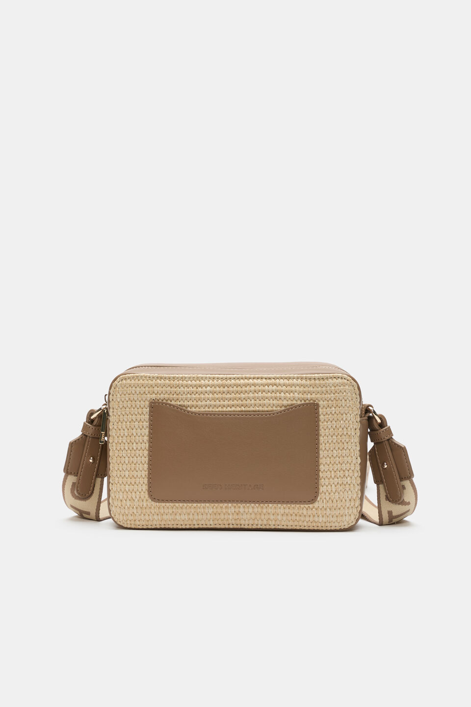 Textured Camera Bag  Tan