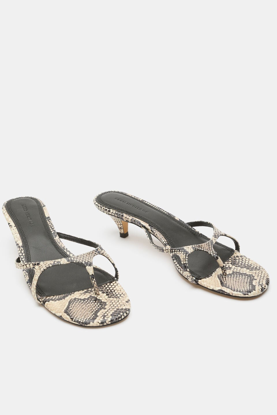 Isadora Heel  Snake Print