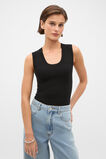 Boucle Knit Tank  Black  hi-res