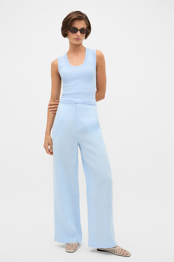 Boucle Knit Tank  Chalk Blue  hi-res