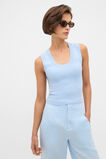 Boucle Knit Tank  Chalk Blue  hi-res