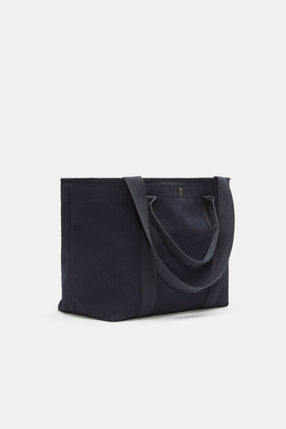 Canvas Commuter Tote  Midnight Blue  hi-res