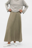Core Linen Midi Skirt  Caper  hi-res