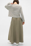 Core Linen Midi Skirt  Caper  hi-res